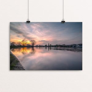 "On the beach" at dusk