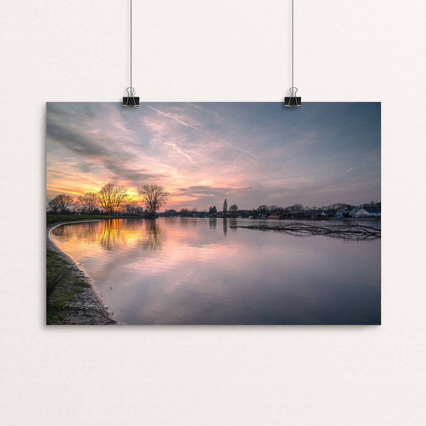 "On the beach" at dusk